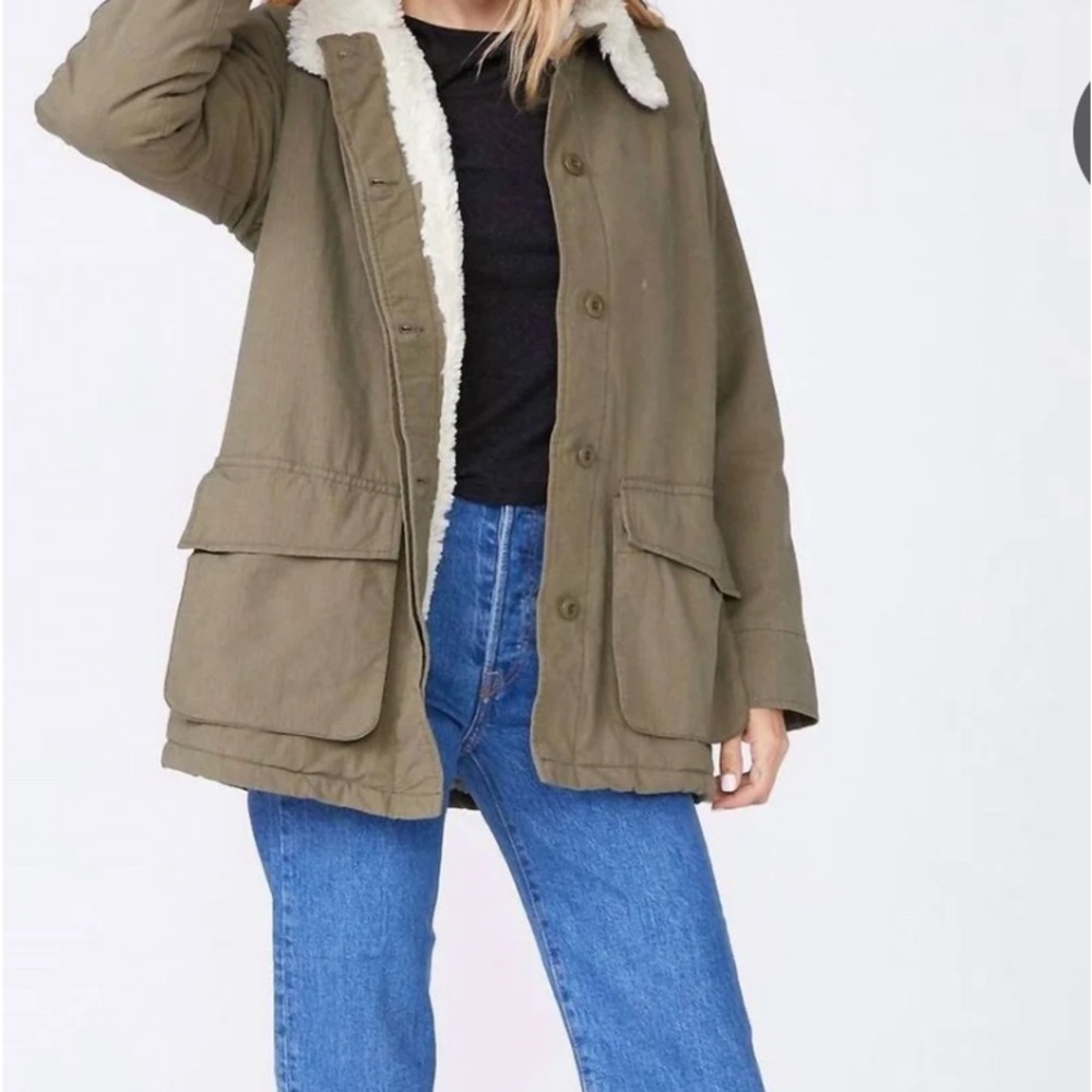Monroe - size Small Sherpa Utility military jacket